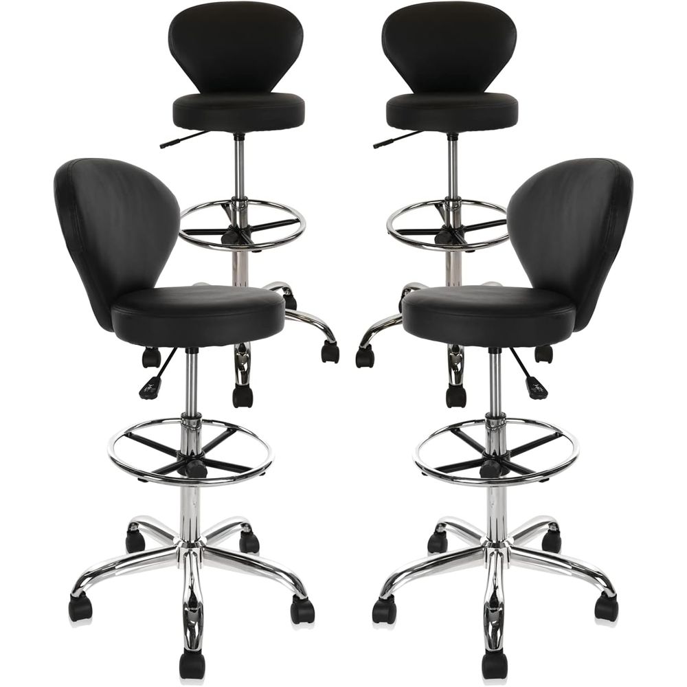 Beauty & Makeup Katia Di Paola - Adjustable 4-Piece PVC and Leather Swivel