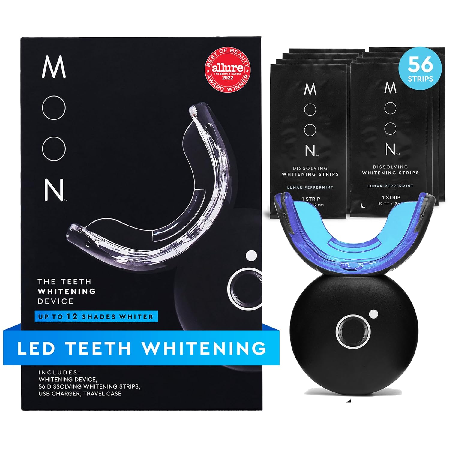 Teeth Whitening Strips - LED Teeth Whitening Kit with 56