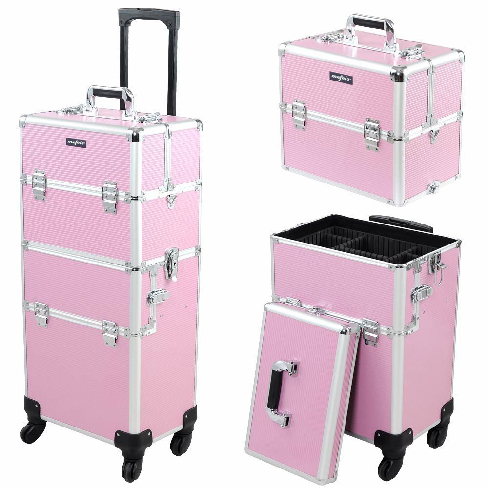 Beauty & Makeup Katia Di Paola - 2-in-1 Rolling Makeup Train Case with