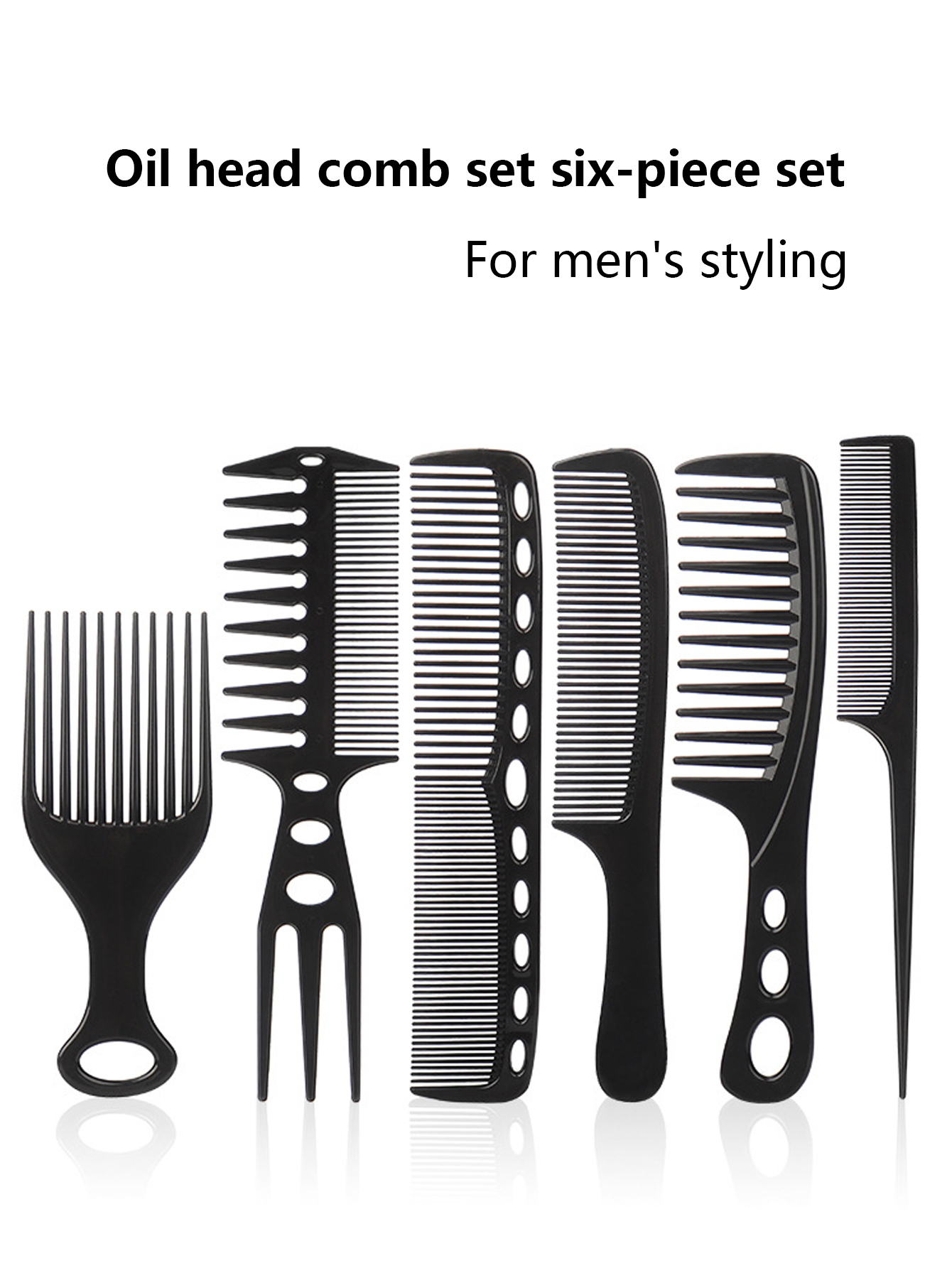 Makeup Beauty Ro - 6pcs African styling hair combs makeup