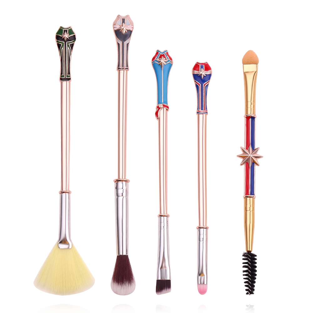 Beauty No Makeup - 5pcs/set Avengers Captain Makeup Brush Cosplay