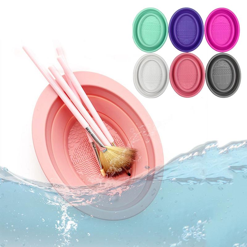 Beauty Makeup Brands - Soft Silicone Makeup Brush Cleaner Folding