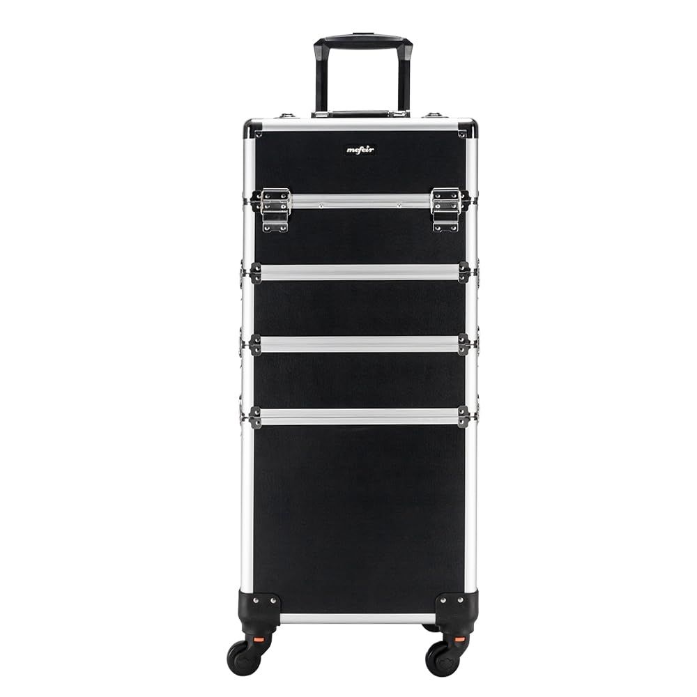 Beauty & Makeup Katia Di Paola - Aluminum 4-in-1 Rolling Makeup Train Case,