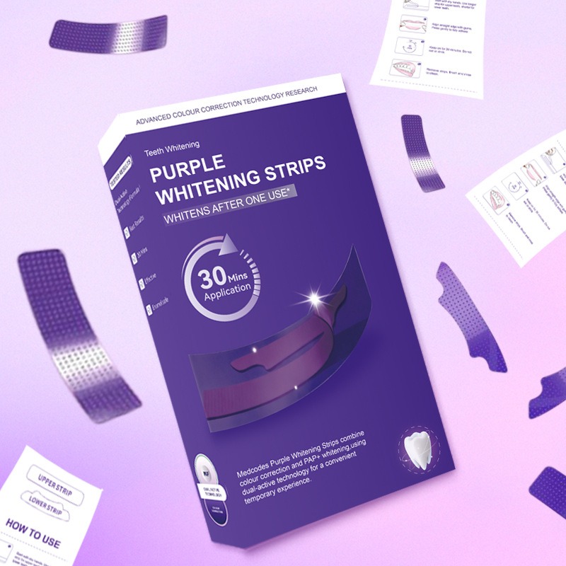 V34 Purple Glowing Dry Tooth S - Teeth Whitening Strips recensie en prijs