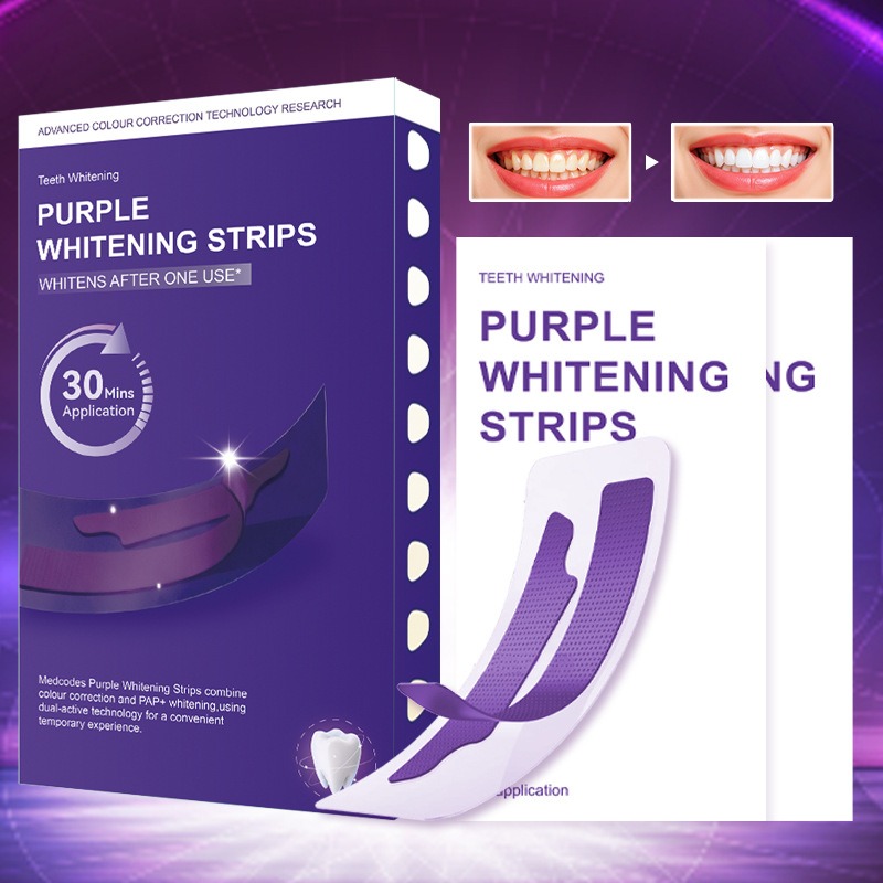 V34 Purple Glowing Dry Tooth S - Teeth Whitening Strips recensie en prijs