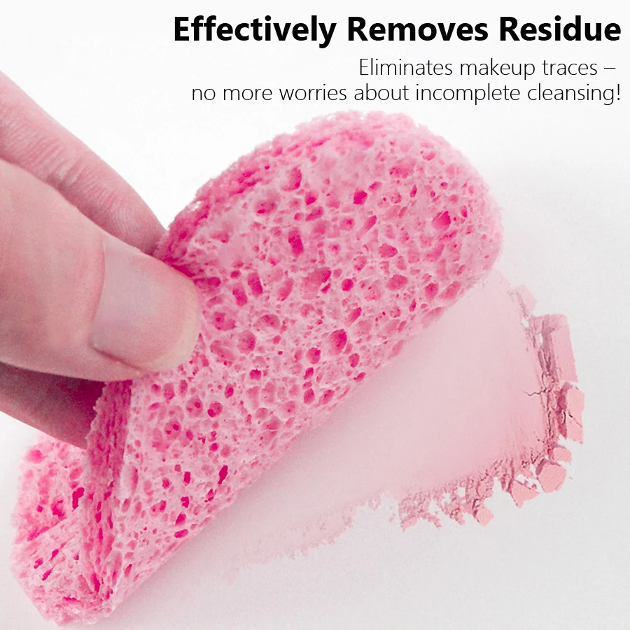 10Pcs Cellulose Face Sponge Co - Kiss Beauty Makeup Remover recensie en prijs