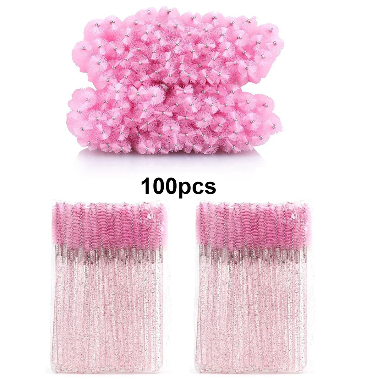 100pcs Disposable Eyelash Brus - Beauty Makeup Brands recensie en prijs