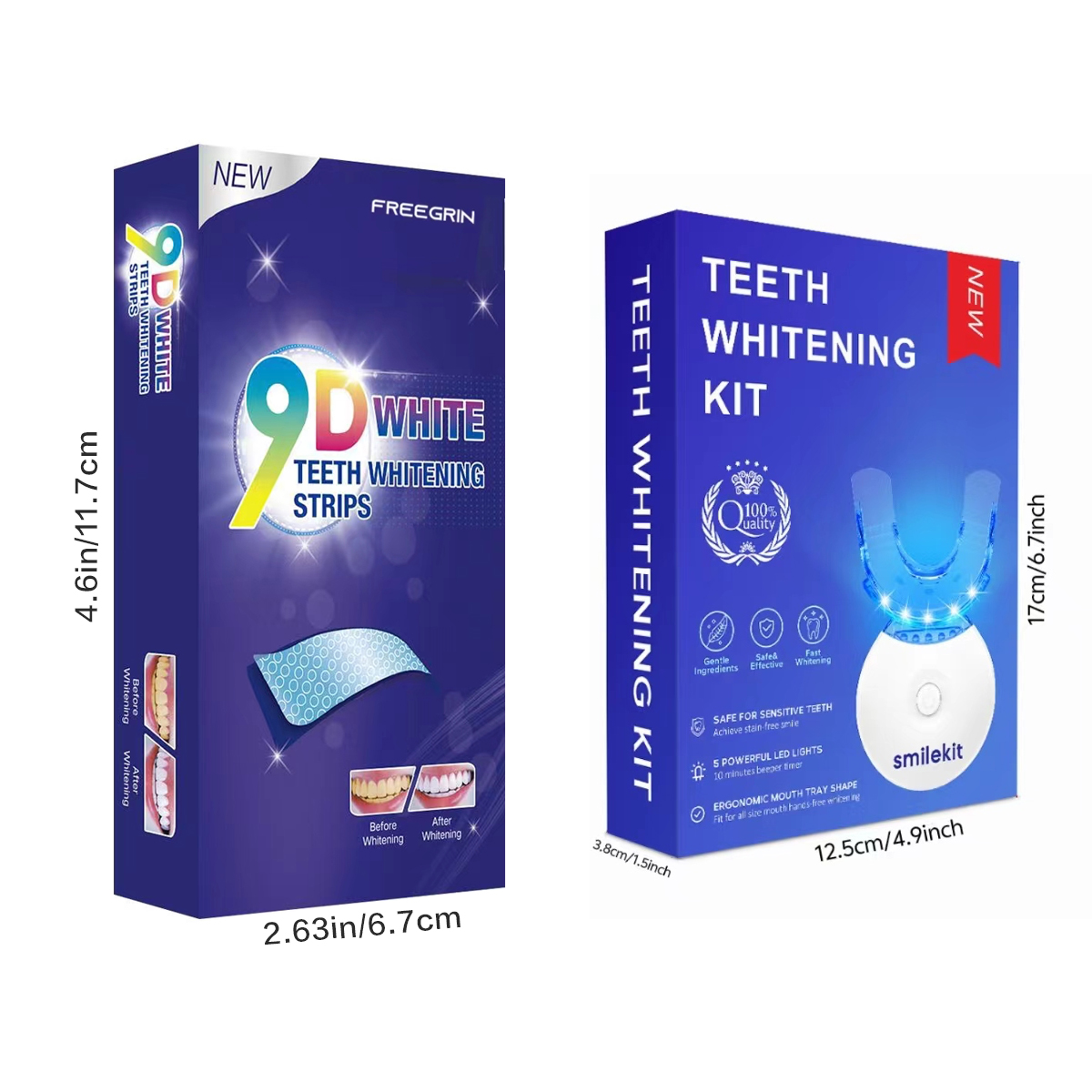 Teeth Whitening Kit - 5X LED L - Teeth Whitening Strips recensie en prijs