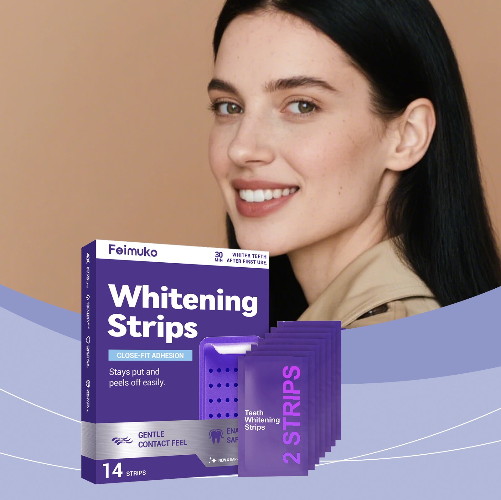 Purple Teeth Whitening Strips  - Teeth Whitening Strips recensie en prijs