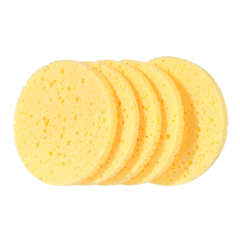 10pcs 6-9cm Yellow Face Round  - Kiss Beauty Makeup Remover recensie en prijs