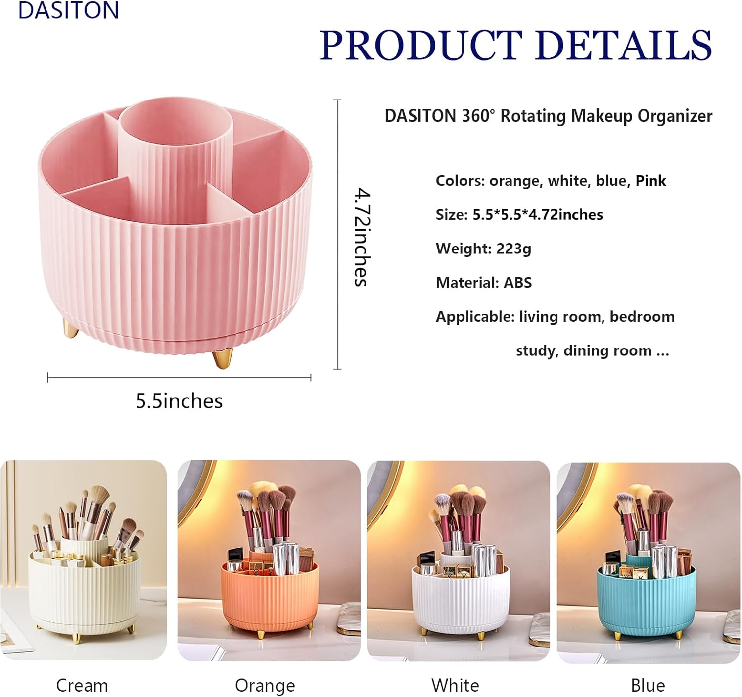 360° Rotating Makeup Tool Stor - Beauty Kiss Makeup recensie en prijs