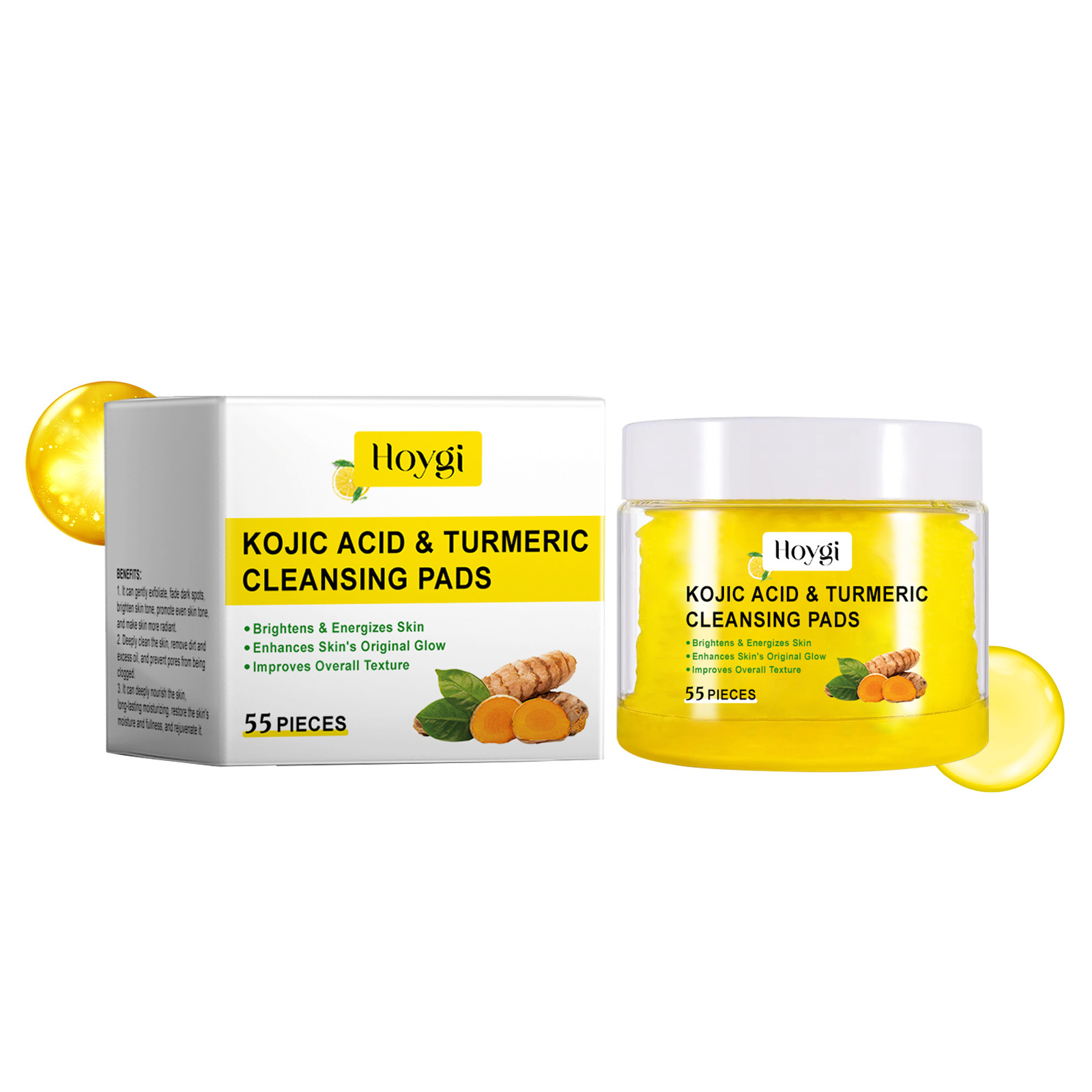 Turmeric Cleansing Pads Facial - Kiss Beauty Makeup Remover recensie en prijs