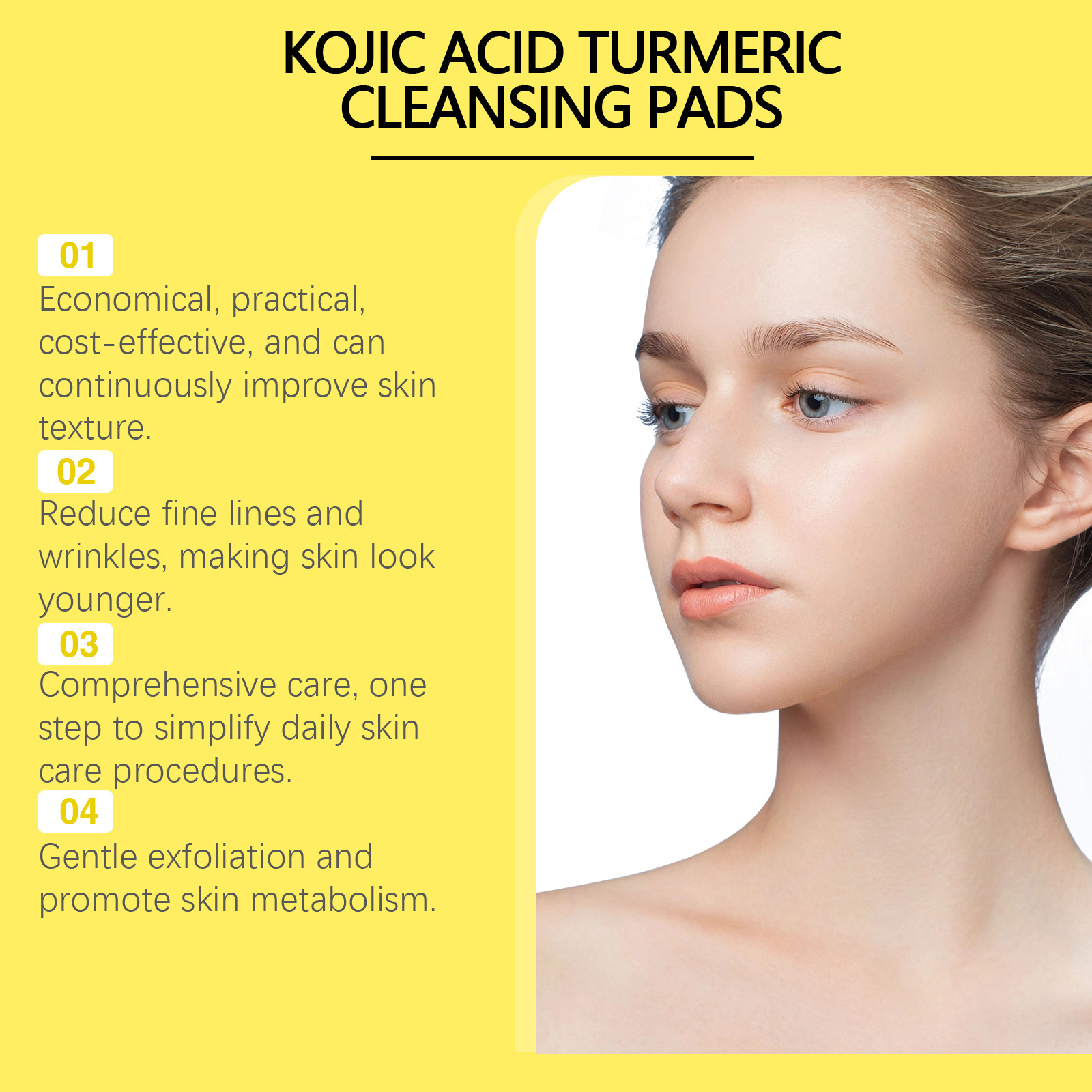 Turmeric Cleansing Pads Facial - Kiss Beauty Makeup Remover recensie en prijs